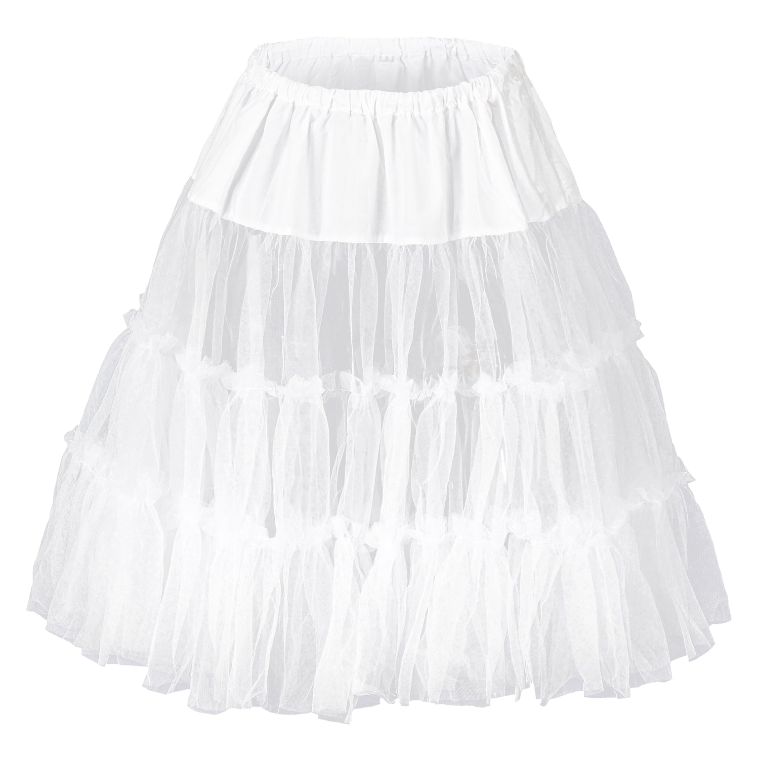 Damen Petticoat Reifrock 50er Jahre Vintage Unterrock 50/60CM(21JP02-03)