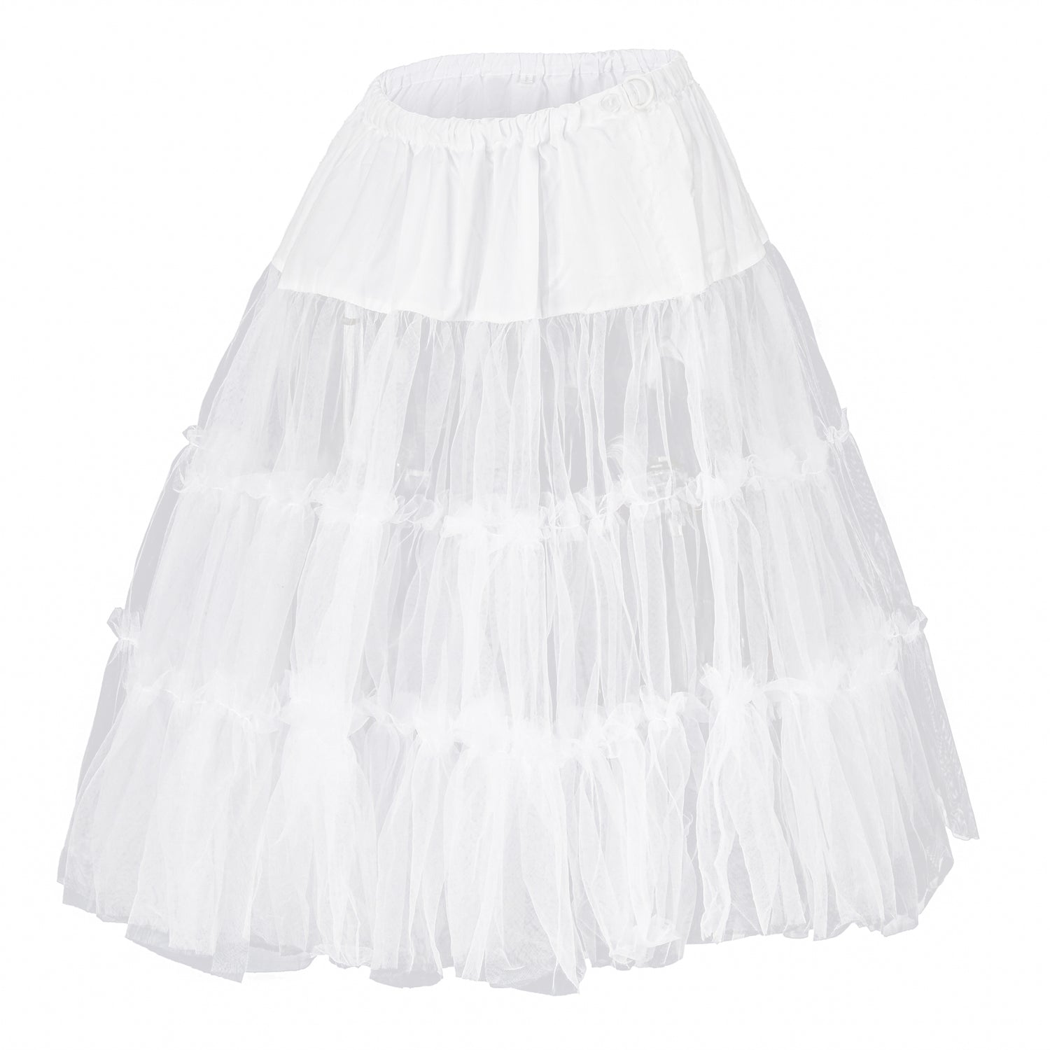 Damen Petticoat Reifrock 50er Jahre Vintage Unterrock 50/60CM(21JP02-03)