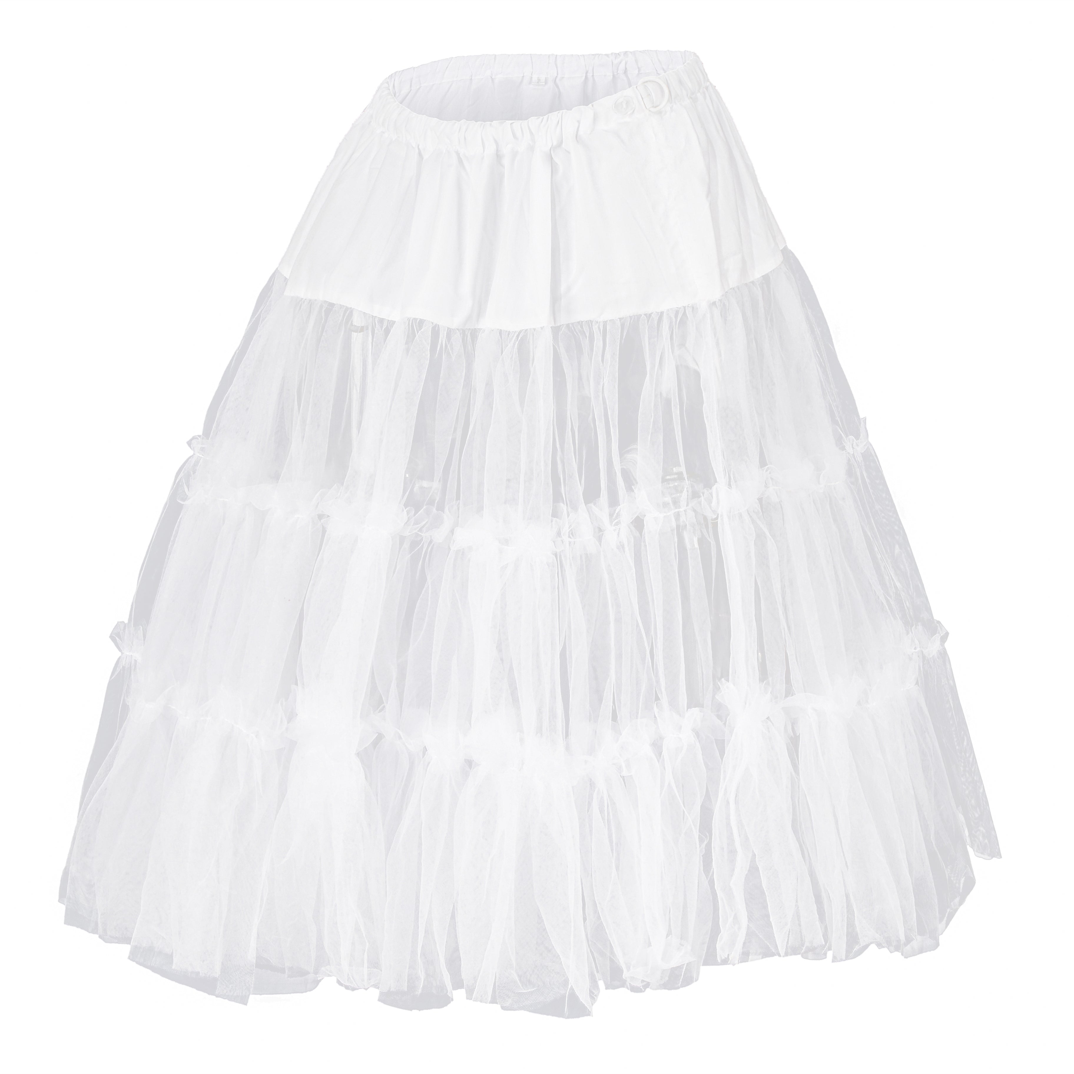 Damen Petticoat Reifrock 50er Jahre Vintage Unterrock 50/60CM(21JP02-03)