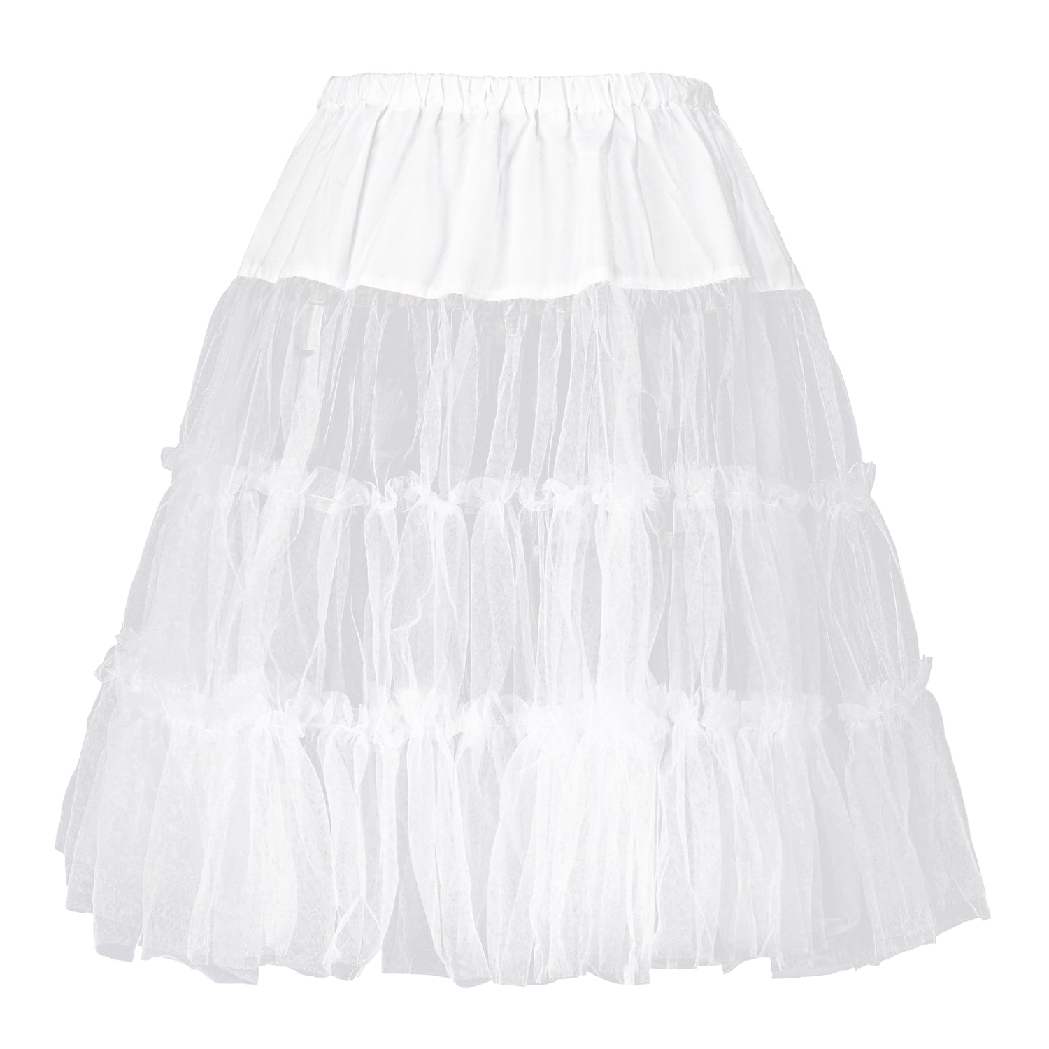 Damen Petticoat Reifrock 50er Jahre Vintage Unterrock 50/60CM(21JP02-03)