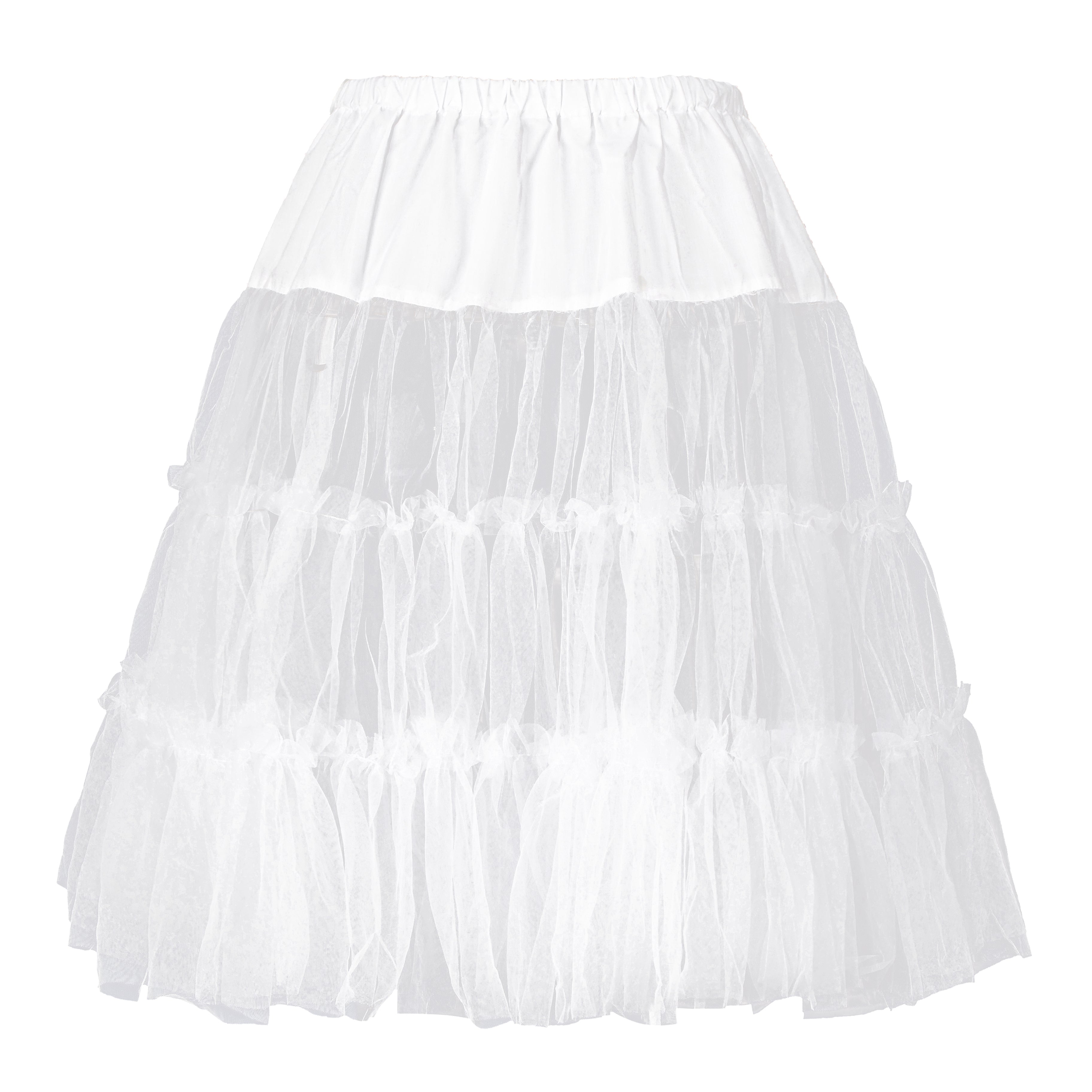 Damen Petticoat Reifrock 50er Jahre Vintage Unterrock 50/60CM(21JP02-03)