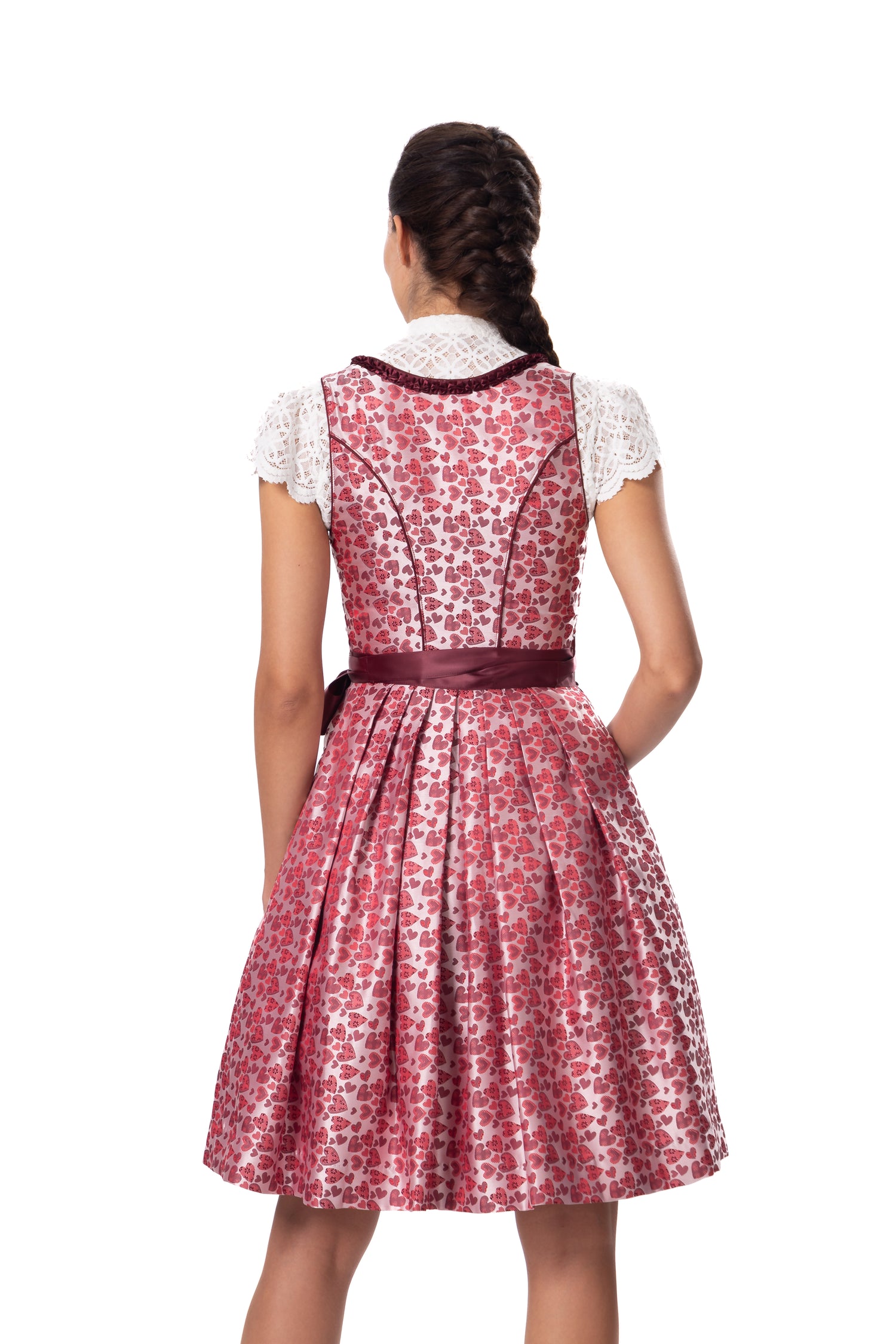 Wesaloes Damen Dirndl 3-teilig - Elegantes Trachtenkleid Für Oktoberfest