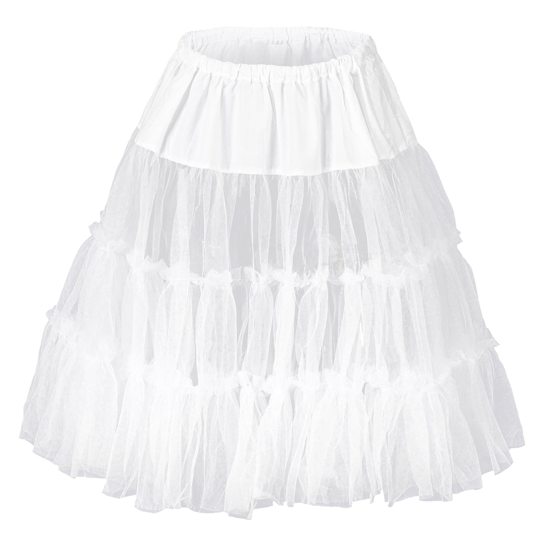 Damen Petticoat Reifrock 50er Jahre Vintage Unterrock 50/60CM(21JP02-03)